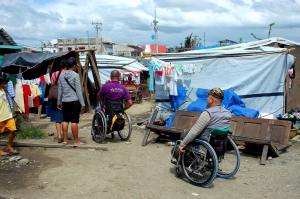 Visiting evacuation sites