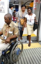 Trainees from Zimbabwe experienced directly an accessible train.