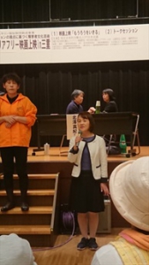 杉本熊野議員からご挨拶（三重県議会議員、障がい者差別解消条例策定調査特別委員会委員長）