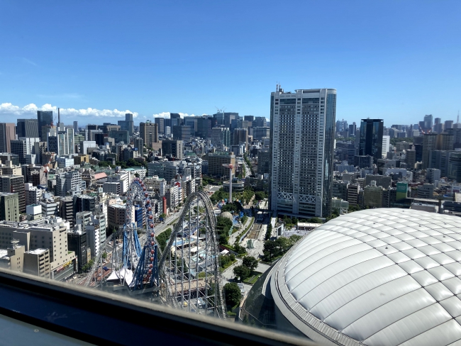 映画祭会場のスカイホールから東京の景色が一望できました