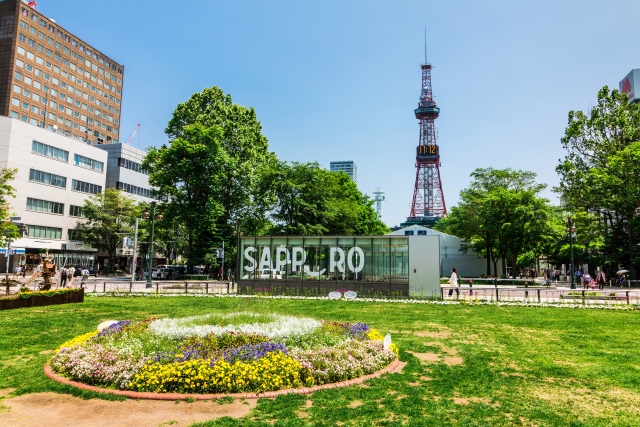 札幌　大通公園の風景