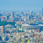 新国立競技場と東京の街
