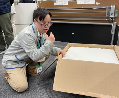 準備と挨拶の両方で活躍した、スタッフの舘野匠吾（たてのしょうご）さん 