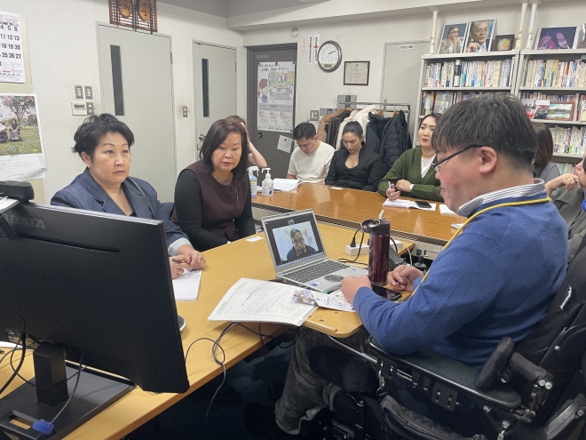 DPI日本会議の事務所にて意見交換