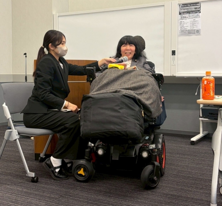 当日ご挨拶いただいた木村英子参議院議員